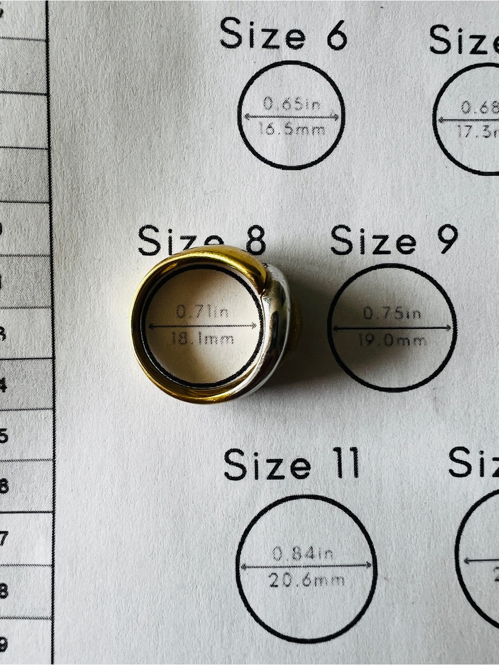 Solid Vintage 18k gold ring - Picture 4 of 6